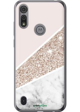 Чехол на motorola e6i пастельный мрамор "4342u-2355-10746"