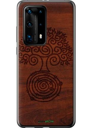 Чехол на huawei p40 pro plus узор дерева "4119u-1917-10746"