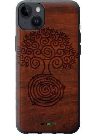 Чехол на iphone 14 plus узор дерева "4119u-2645-10746"