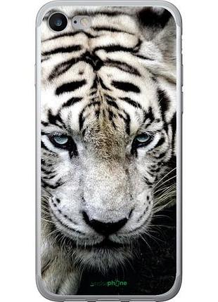 Чохол на iphone se 2020 грусний білий тигр "106u-2013-10746"