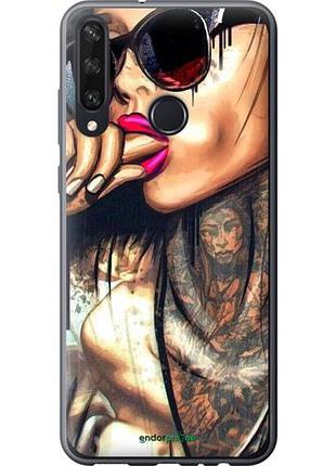 Чохол на huawei y6p дівчина в тату "4001u-1952-10746"