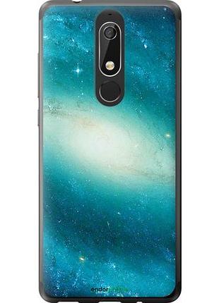 Чехол на nokia 5.1 голубая галактика "177u-1529-10746"