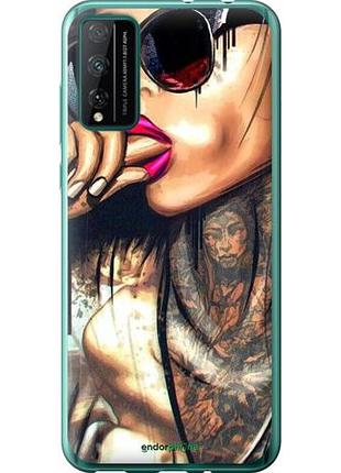 Чохол на huawei honor play 4t pro дівчина в тату "4001u-1914-10746"