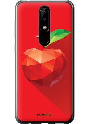 Чехол на nokia 5.1 plus яблоко "4696u-1543-10746"