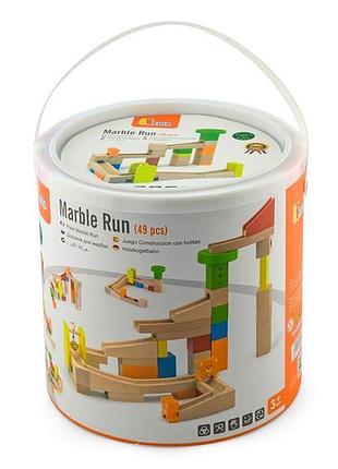 Конструктор viga toys горки для шариков 49 элементов (51619)