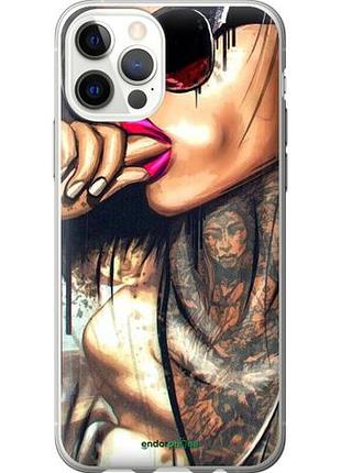 Чохол на iphone 12 дівчина в тату "4001u-2053-10746"