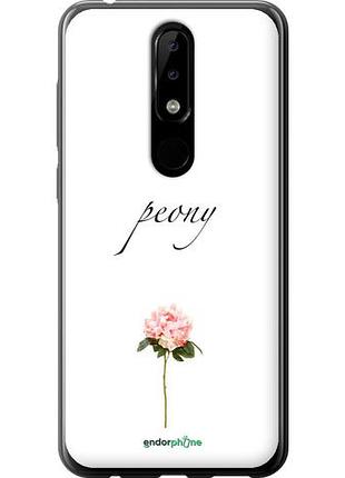 Чехол на nokia 5.1 plus пион "4366u-1543-10746"