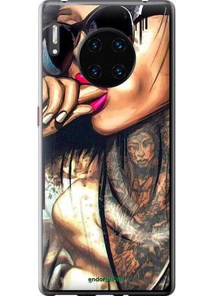 Чехол на huawei mate 30 pro девушка в тату "4001u-1796-10746"