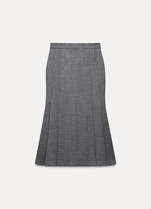 Юбка из 100% шерсти с складками от zara из новых коллекций 3
