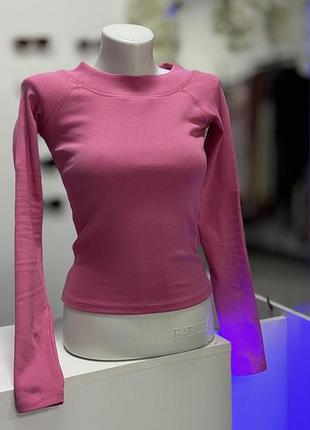 Рожевий реглан в рубчик zara