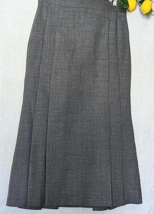 Юбка из 100% шерсти с складками от zara из новых коллекций 6