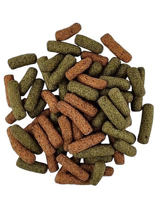 Корм для акваріумних риб tropical cichlid red & green large sticks, 100гам
