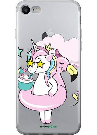 Чехол на iphone se 2020 crown unicorn "4660u-2013-10746"