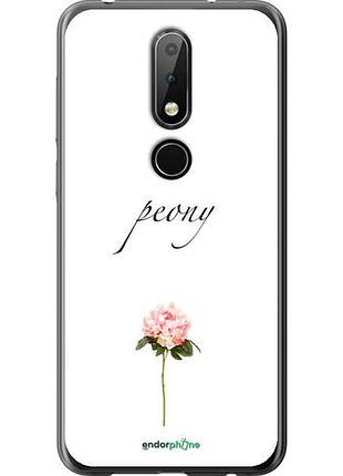 Чехол на nokia 6.1 plus пион "4366u-1539-10746"