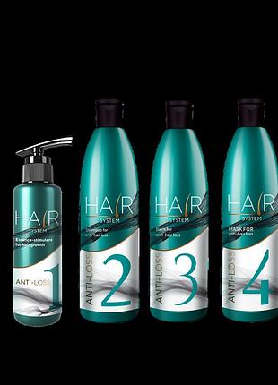 Засоби проти випадіння волосся hair system. крок 1+2+3+4 jerelia