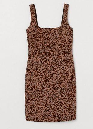 Платье, платье h&amp;m леопардовый принт