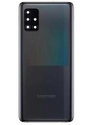 Задняя крышка samsung a51 a516, со стеклом камеры, черный