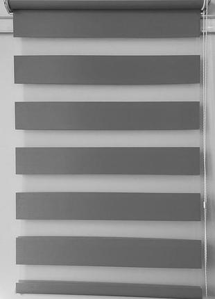 Рулонна штора день-ніч вн-216-19 сірий 425*1300