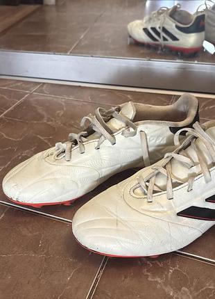 Бутси adidas в гарному стані, колір перлів, виросла нога, 42.5 см, по устілці 27см,