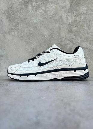 Nike p-6000 white black 6