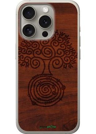 Чехол на iphone 15 pro узор дерева "4119u-3096-10746"