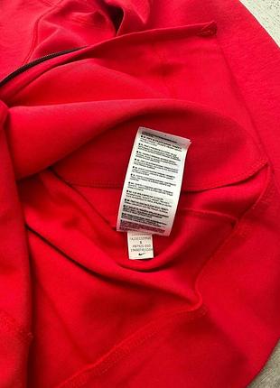 Зіп худі nike tech fleece , червона кофта найк теч фліс 7