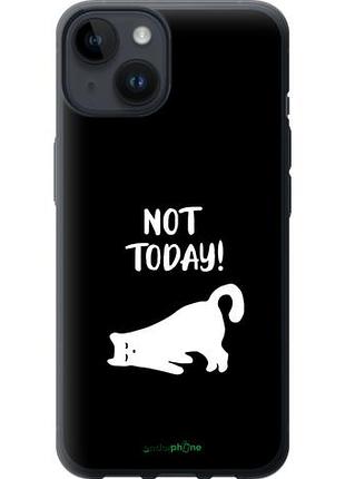 Чехол на iphone 14 уставший кот "4535u-2648-10746"