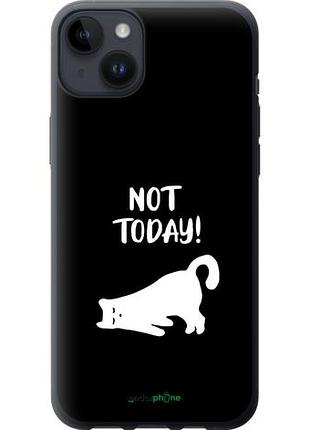 Чехол на iphone 14 plus уставший кот "4535u-2645-10746"