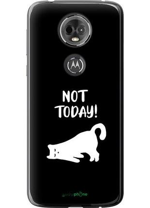 Чехол на motorola moto e5 plus уставший кот "4535u-1412-10746"