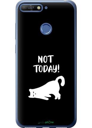 Чохол на huawei honor 7c втомлений кіт "4535u-1411-10746"