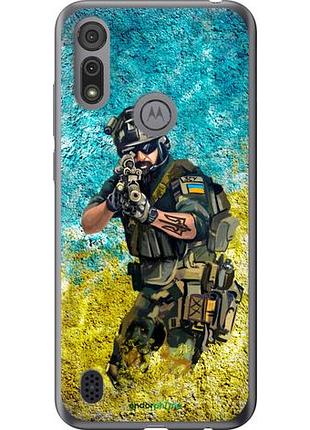 Чехол на motorola e6i воин зсу "5311u-2355-10746"