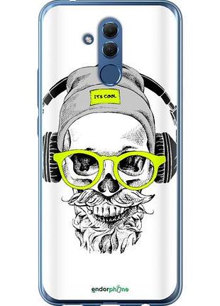Чохол на huawei mate 20 lite череп в окулярах і навушниках "4144u-1575-10746"