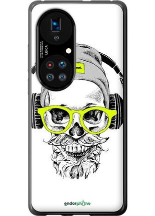 Чехол на huawei p50 череп в очках и наушниках "4144u-2292-10746"