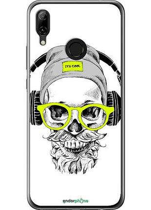 Чехол на huawei nova 3 череп в очках и наушниках "4144u-1535-10746"