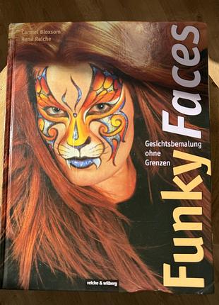 Книга з аквагриму funky faces (face painting) креативний макіяж розпис обличчя