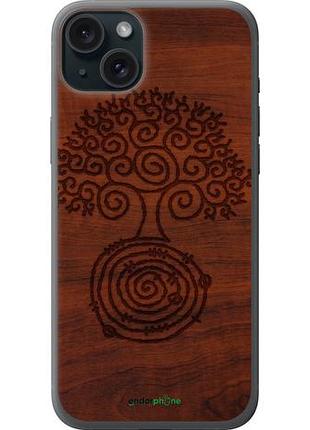 Чехол на iphone 15 plus узор дерева "4119u-3097-10746"