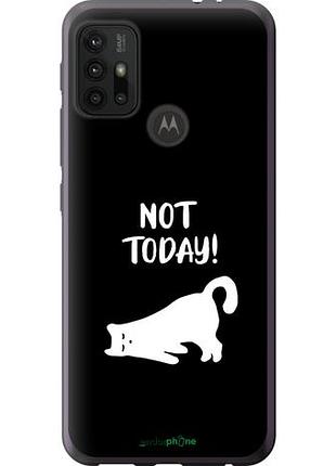 Чехол на motorola moto g20 уставший кот "4535u-2461-10746"