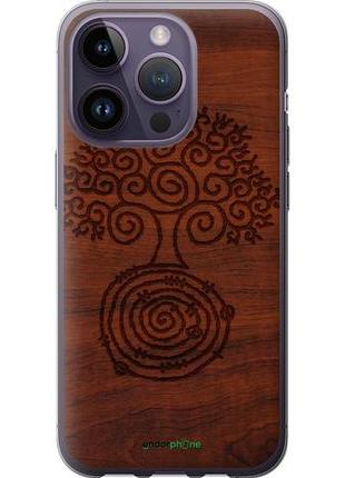 Чехол на iphone 14 pro узор дерева "4119u-2646-10746"