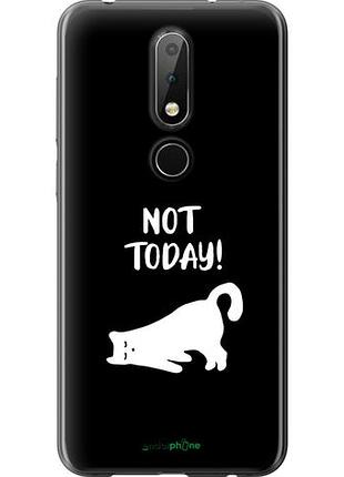 Чехол на nokia 6.1 plus уставший кот "4535u-1539-10746"