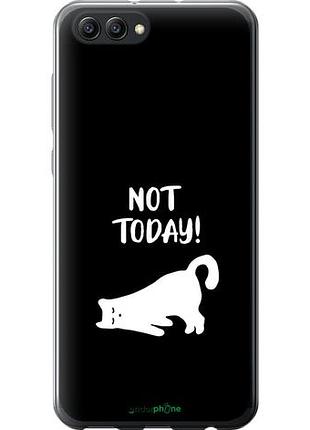 Чехол на huawei honor v10 / view 10 уставший кот "4535u-1579-10746"