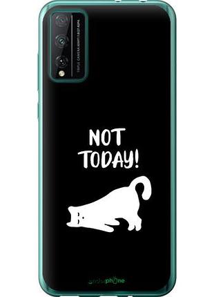 Чехол на huawei honor play 4t pro уставший кот "4535u-1914-10746"