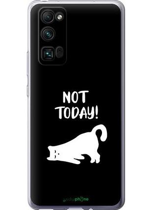 Чехол на huawei honor 30 pro уставший кот "4535u-1920-10746"