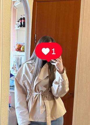 Вкорочений тренч на весну