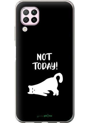 Чехол на huawei p40 lite уставший кот "4535u-1887-10746"