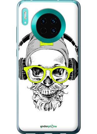 Чехол на huawei mate 30 череп в очках и наушниках "4144u-1773-10746"