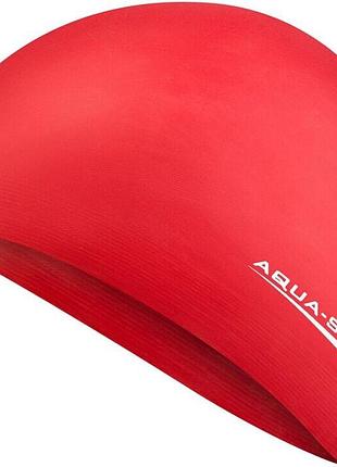 Красная унисекс латексная шапочка aqua speed soft latex 5732