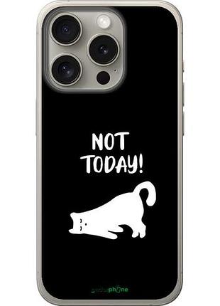 Чехол на iphone 15 pro уставший кот "4535u-3096-10746"