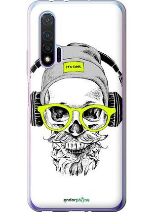 Чохол на huawei nova 6 череп в окулярах і навушниках "4144u-1821-10746"