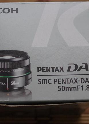 Объектив smc pentax da 1.8 50mm