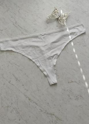 Женские белые трусики стринги танга р xl c&amp;a нижняя